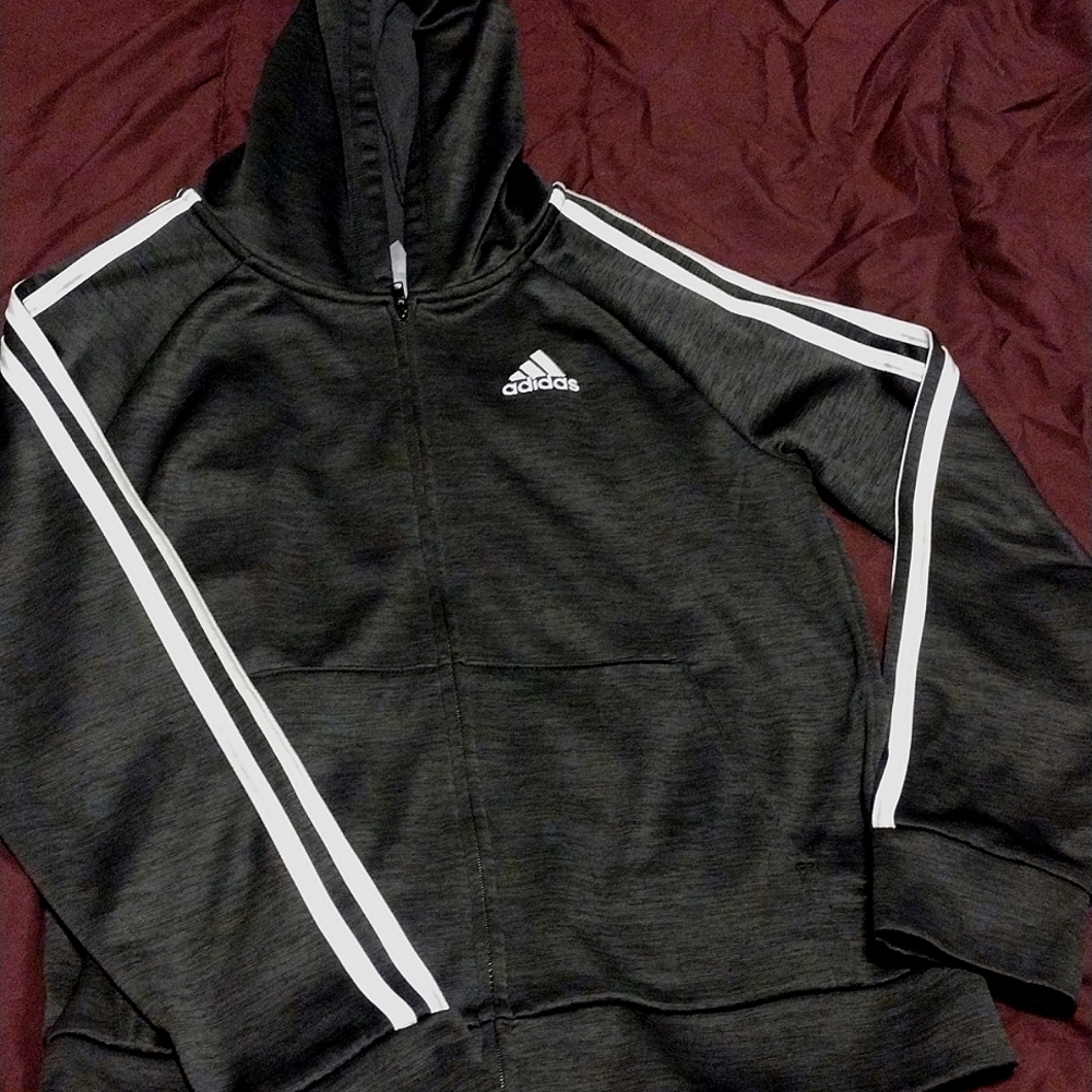 Dark grey boys track jacket size 10/12